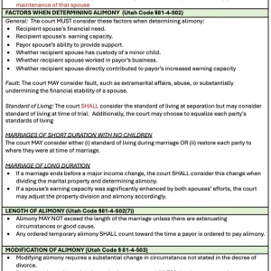 Alimony Under Utah Code §81-4